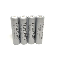 10pcslot trustfire tr 18650 2400mah 3 7v camera torch flashlight battery rechargeable lithium batteries with protected pcb