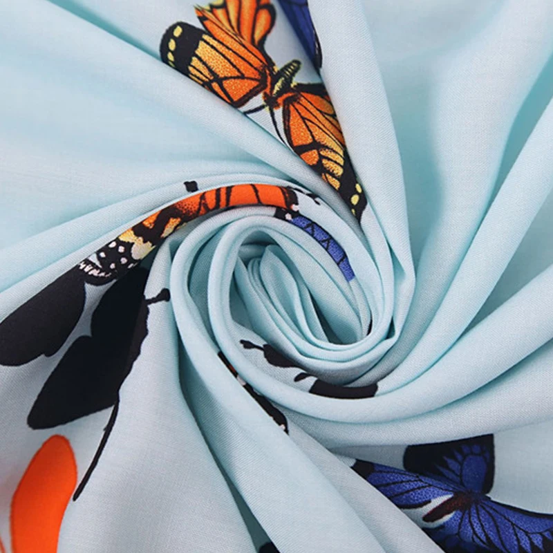 

2021 Beachwear Women's Butterfly Printed Cardigan Robe Holiday Sun Protection with Loose Blouse Summer refreshing Cardigan Long