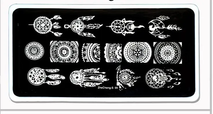 

Snowflakes (ZheCheng-S-01-05) - Steel Stamping Plate NEW Steel Nail Art Stamp Template Christmas Image Plate Stamping Manicure