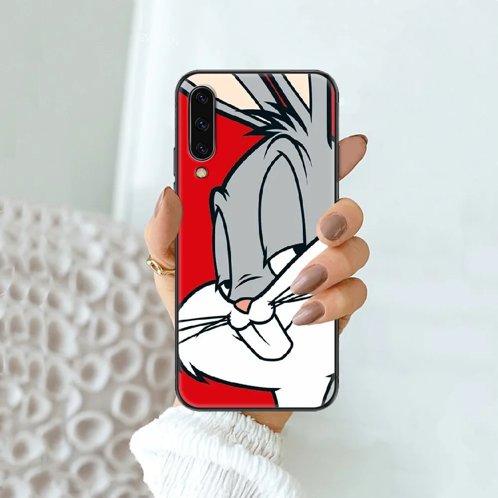

Cartoon bunnys Rabbit Wolf dog Phone case For Samsung Galaxy A 3 5 7 8 10 20 21 30 40 50 51 70 71 E S 2016 2018 4G black art