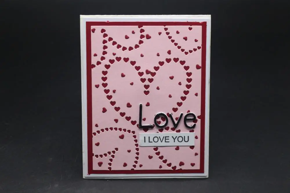 Вырубка формы сердца фон штамп и вырубка Скрапбукинг вырубки альбом бумага фото