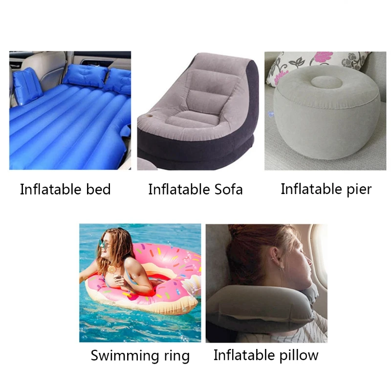 

Portable Ultra-quiet Rechargeable USB Electric Air Pump Quick Fill Inflator Charging with 3 Nozzles