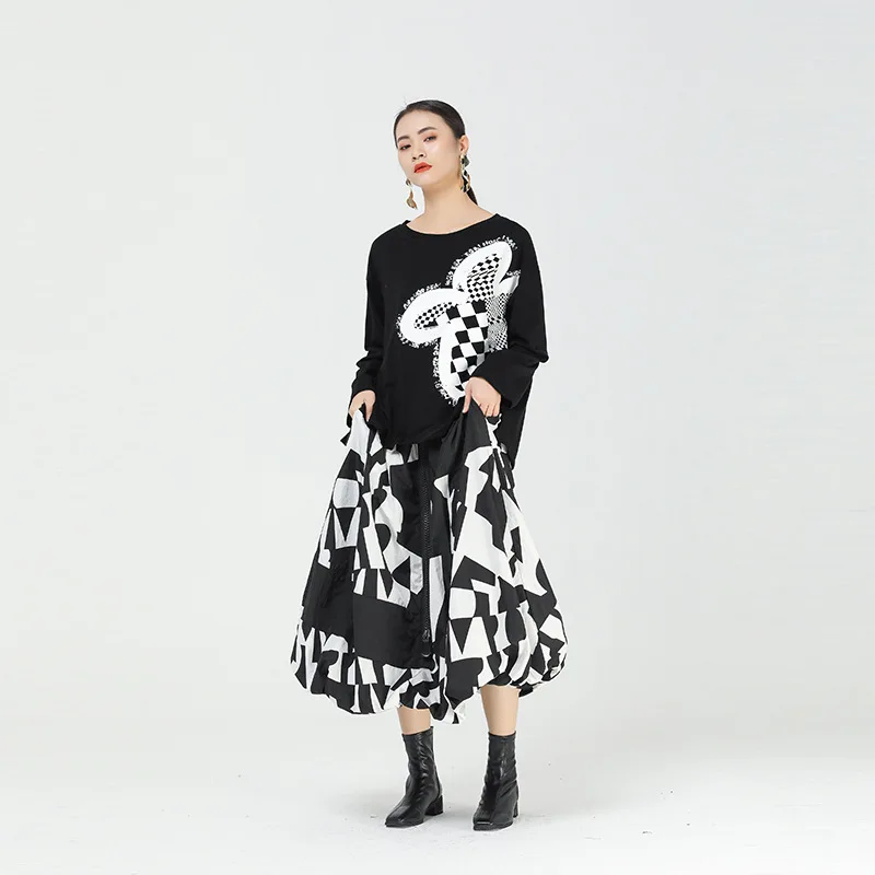 

New 2021 fashion Leopard Print Maxi hem skirts Flowy Dresses for Women A315