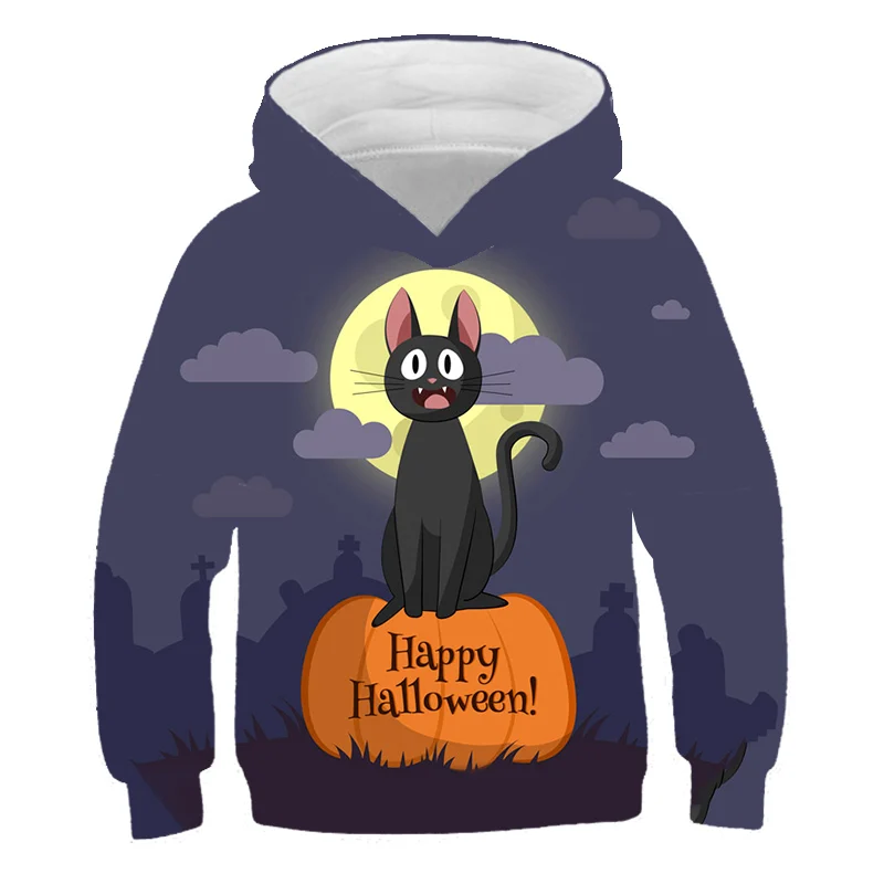 

Halloween Pumpkin smiley Casual men's and women new 3D print Harajuku Halloween horror series new hoodies streetwear style