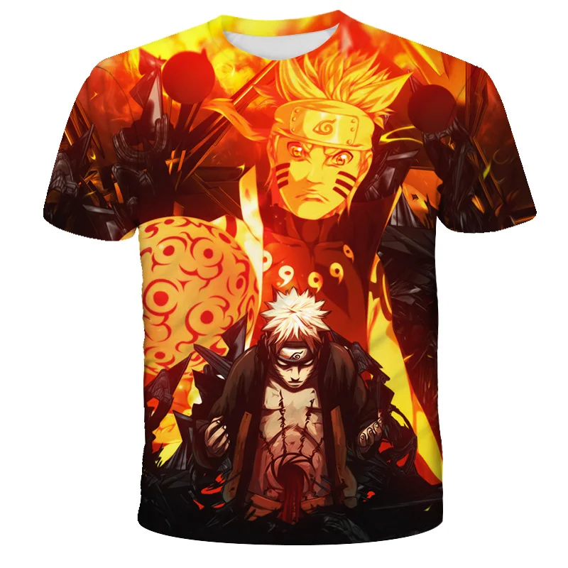 

Men's T-shirt Japanese Anime Cartoon 3d T-shirts Boy T shirt Casual Harajuku Oversized Tshirt Parent-child Wear Tops