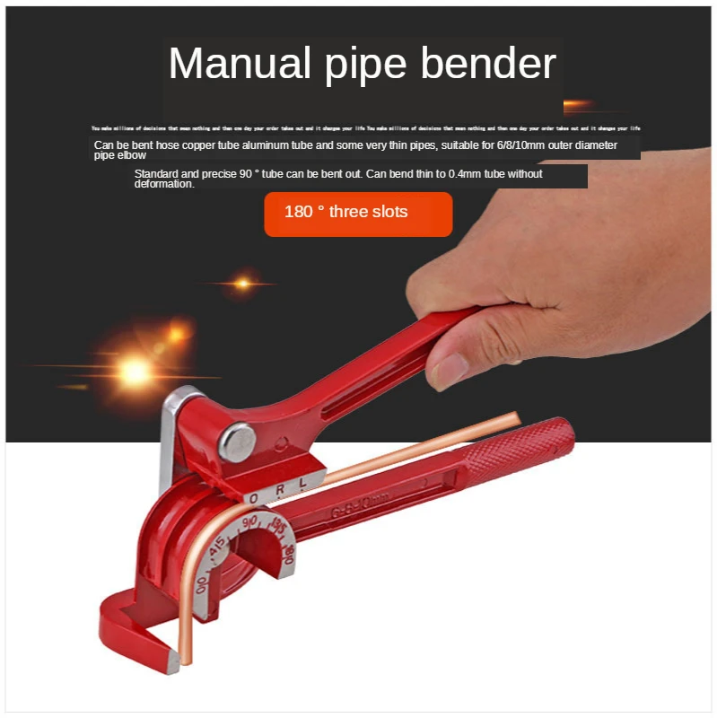 

6mm/8mm/10mm 90/180 degree Pipe Bending Tool Heavy Duty Tube Bender Aluminum Alloy Tubing Bender Brake Fuel Line Curving Plier