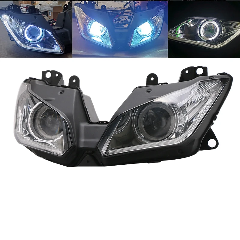 Angel Eye для Kawasaki NINJA 250 300 ZX6R ZX 6R NINJA250 NINJA300 HID проектор фара в сборе 2013-2015 2016 |
