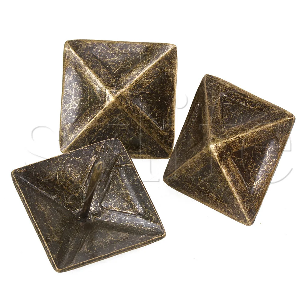 10 шт. обивочный гвоздь декоративный мебель на квадратном каблуке с заклепками