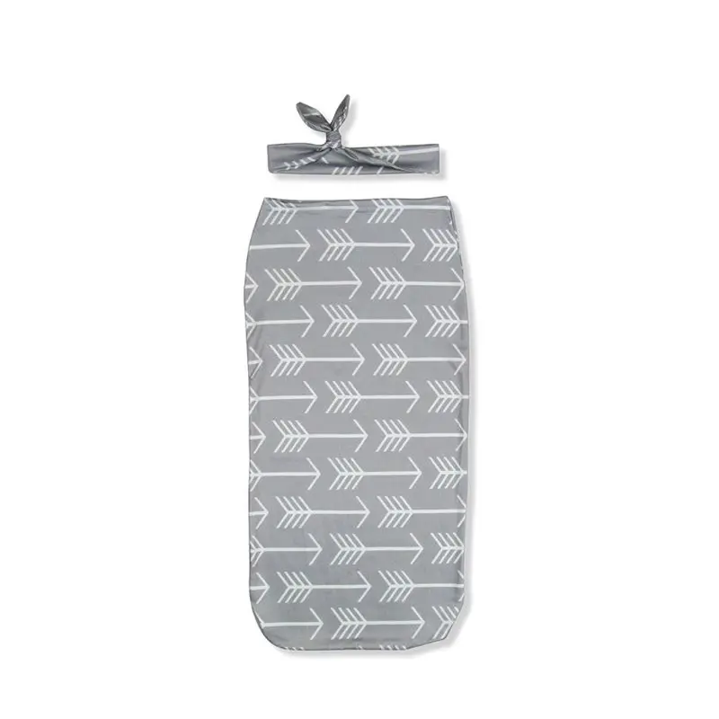 

2020 New Baby Blankets Printed Newborn Infant Baby Boys Girls Sleeping Swaddle Muslin Wrap +Headband 2PC Photography Prop