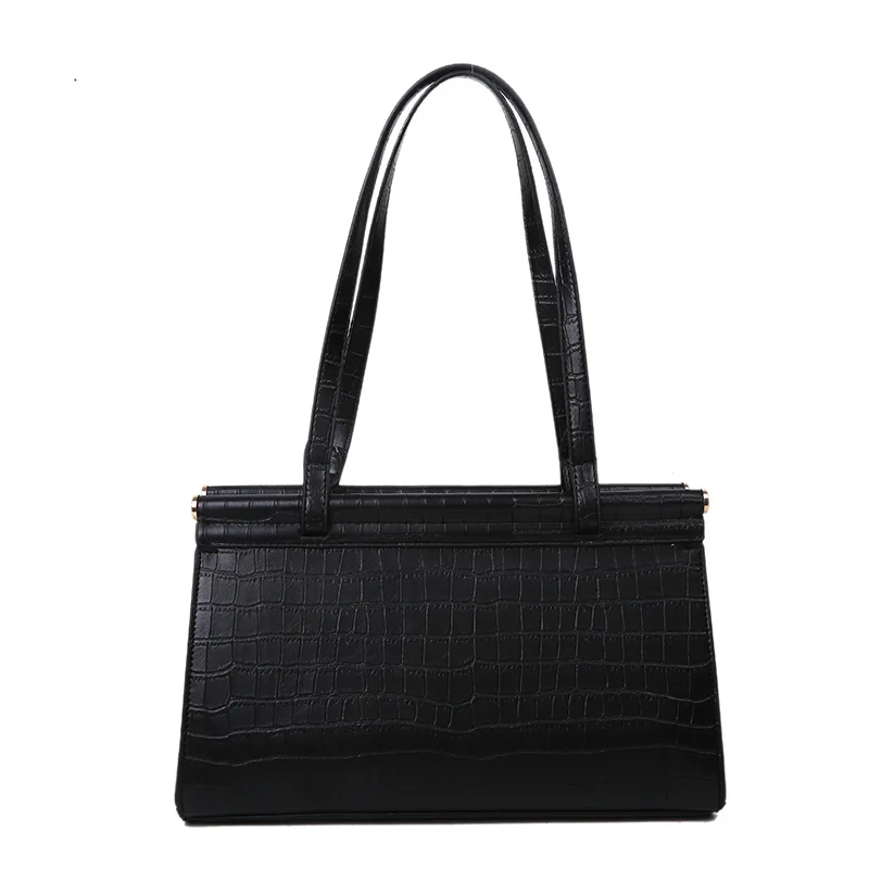 

Women's bag new retro fashion stone pattern portable armpit bag texture large capacity pu shoulder bag