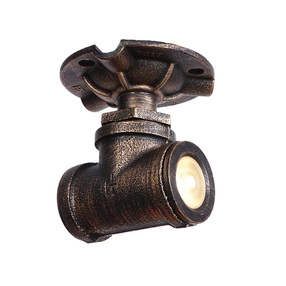 Лофт Декор винтажный потолочный светильник светодиодные лампы цвет ржавчины