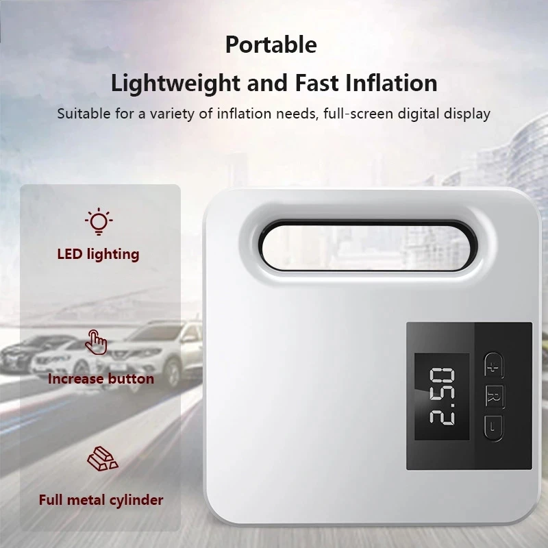 Портативный автомобильный компрессор 12 В воздушный насос для автомобиля