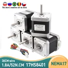 4-контактный шаговый двигатель Nema17, 42 двигателя, 17HS8401, 1,8 А, для лазерной измельчающей пены с ЧПУ, плазменная резка, аксессуары для 3D-принтера, 5 шт.
