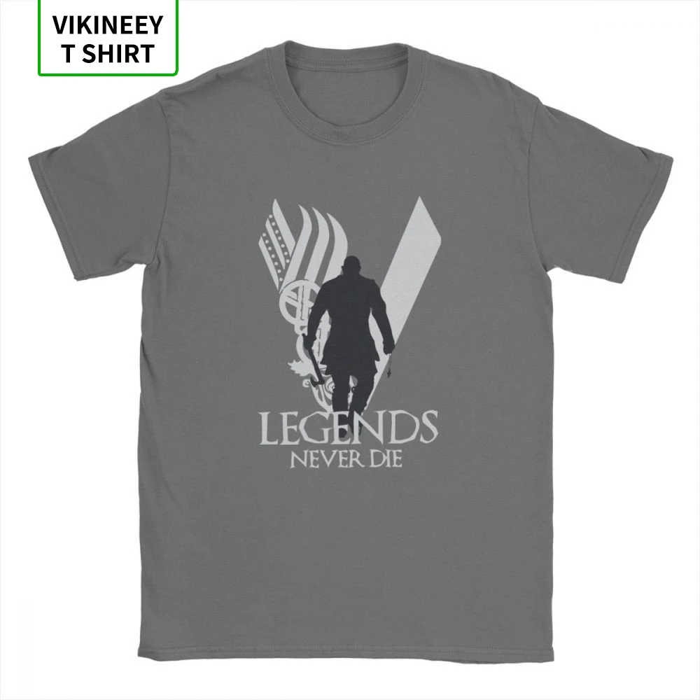 Мужские легенды никогда не умирают Викинги Футболка Одина Valhalla Viking одежда из хлопка забавные короткий рукав