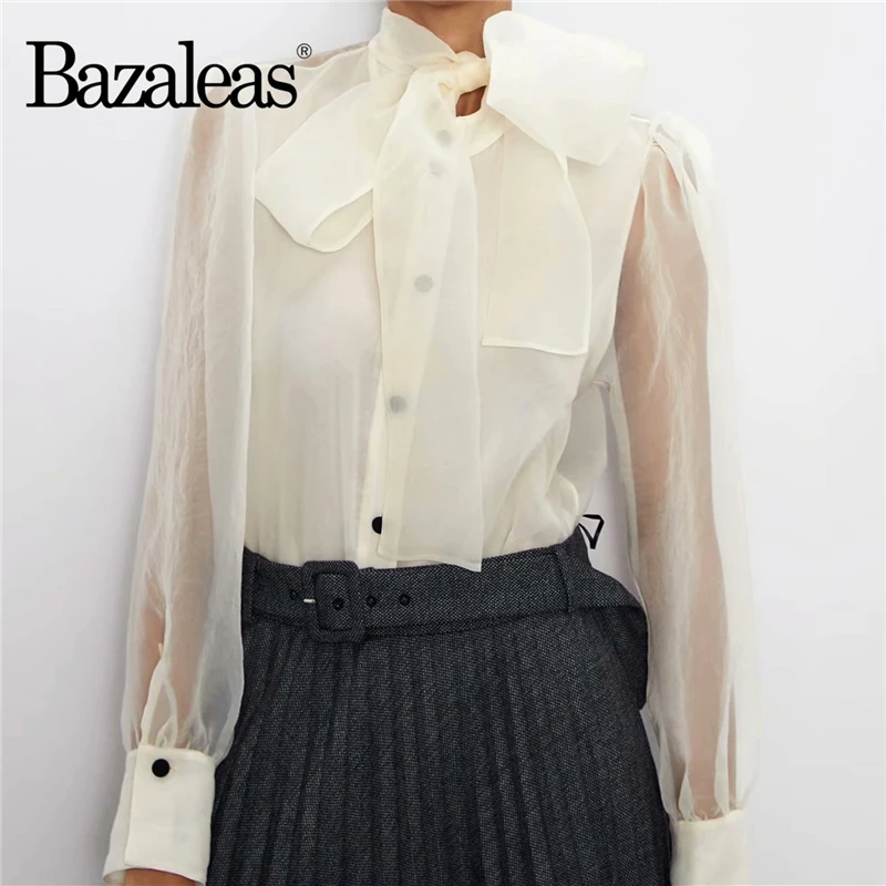 Прямая поставка базовые прозрачные женские топы и блузки шикарные Белые блузы с