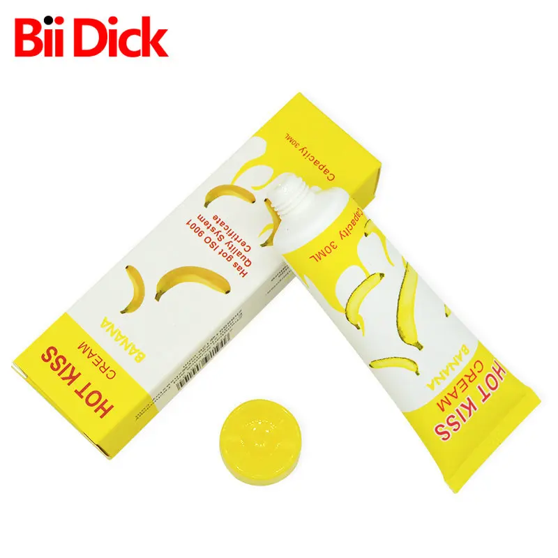 HOT KISS Banana Lubricant Edible Body Grease Oral Vaginal Anal Fruit Penis Massage Oil Pain Relieving Love Gel | Красота и здоровье