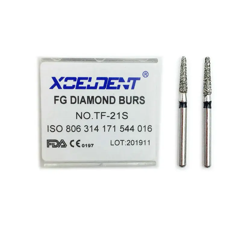 10 шт./компл. Dental Diamond FG высокоскоростные боры для полировки супер крупный