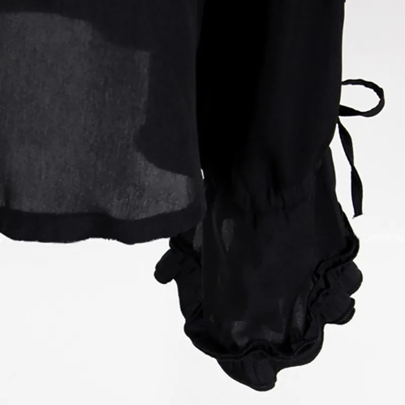 Летняя Повседневная однотонная женская блузка CHICEVER с отложным воротником