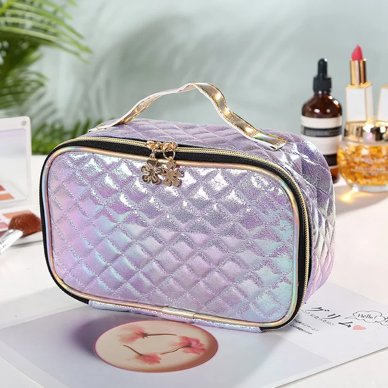 

Foldable Women Cosmetic Bag Cases Cute Travel Mini Girl Organizer Waterproof Large Capacity Zipper Toiletry Makeup Bags DF50CB
