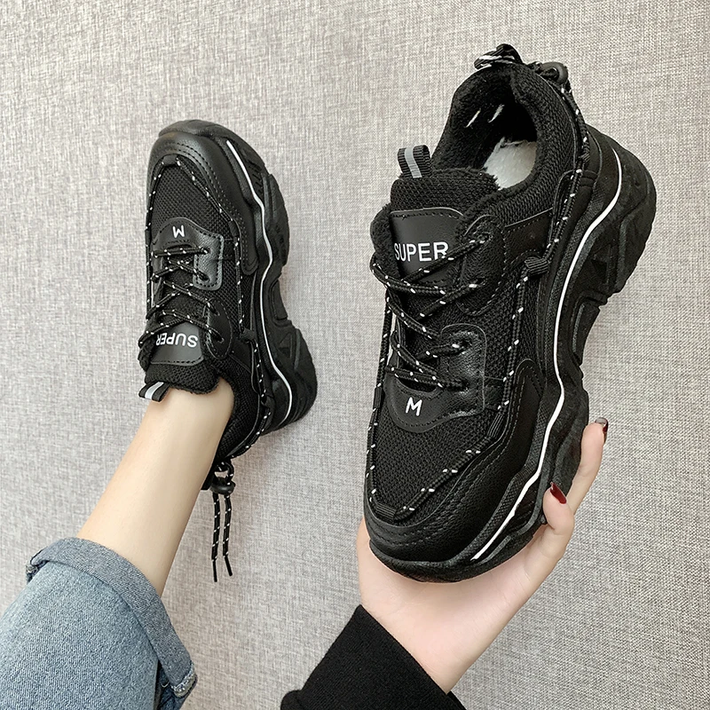 

Chunky Sneakers Women New Fashion Platform Shoes Basket Femme Vulcanize Shoes Womens Casual Krassovki Female Trainers Dad Shoes