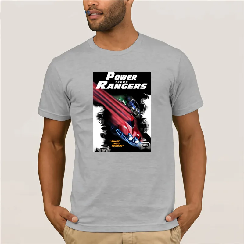 100% Мужская хлопчатобумажная футболка power Rangers быстрый и яростный модный