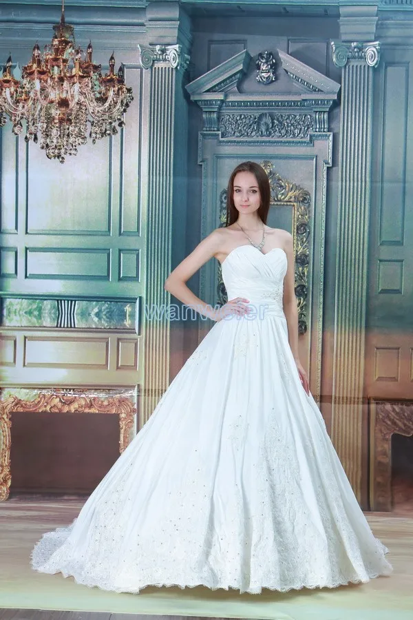 

free shipping sukienki hot seller real picture new design ball gown white ivory custom bridal lace up Bespoke Wedding Dresses