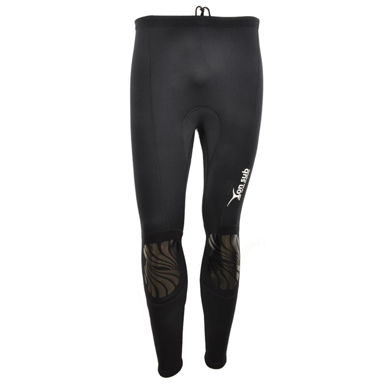 pants Передняя молния неопрен 2 мм две части человек дайвинг гидрокостюм для серфинга и подводной охоты колено защита черный купальник YW6001 - Цвет: pants