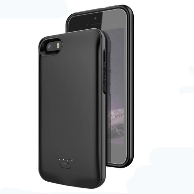 Чехол для аккумулятора 4000 мАч для iPhone SE 5 5S, внешний аккумулятор для зарядки, внешний аккумулятор, чехол для iPhone 5 6 7 8 X XS MAX, чехол для зарядного устройства s