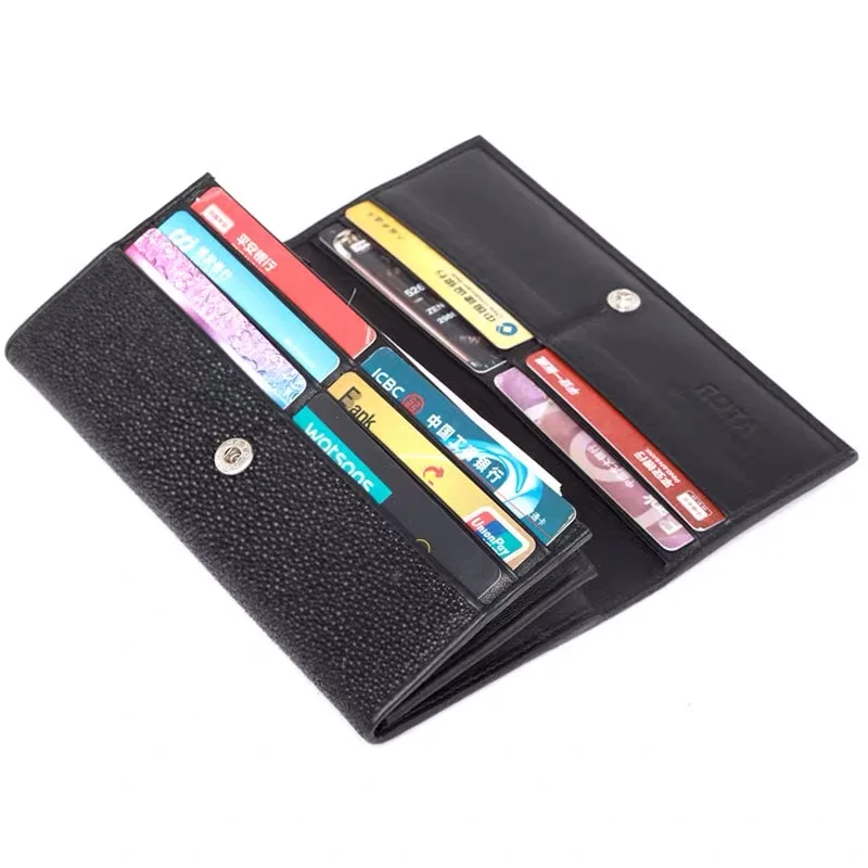 Унисекс дизайнерский аутентичный песок кожа ската женский мужской двойной