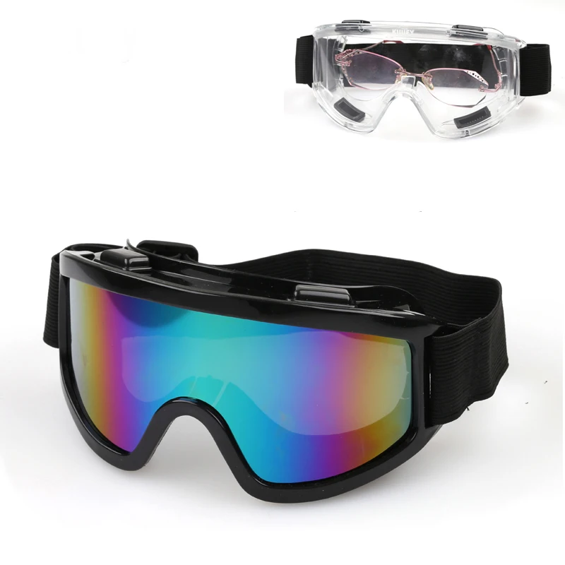 

Уличные ветрозащитные очки UV400, лыжные очки, пылезащитные очки для снега, мужские очки для мотокросса, очки для катания на лыжах, при близору...