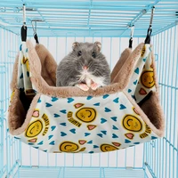 small pet hammock squirrel honey glider sleeping bag hamster hanging double layer warm nest pet hammock winter