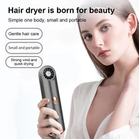 portable mini leafless hair dryer negative ion hotcold wind travel home air blower temperature control hair care styling tools