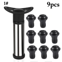 915 wine stopper with vacuum pump bar accessories air lock aerator stainless steel bottle stopper keep wine fresh saver sealing