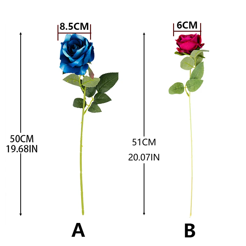5 шт. Красивые шелковые искусственные розы свадебный домашний декор для стола