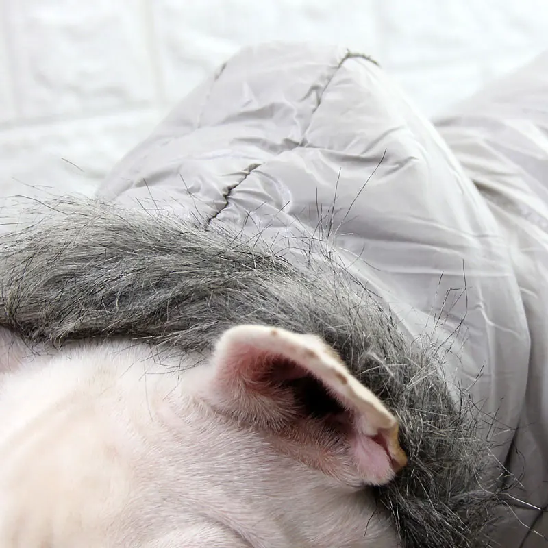 Зимняя куртка для собак теплая плотная водонепроницаемая с мягким меховым