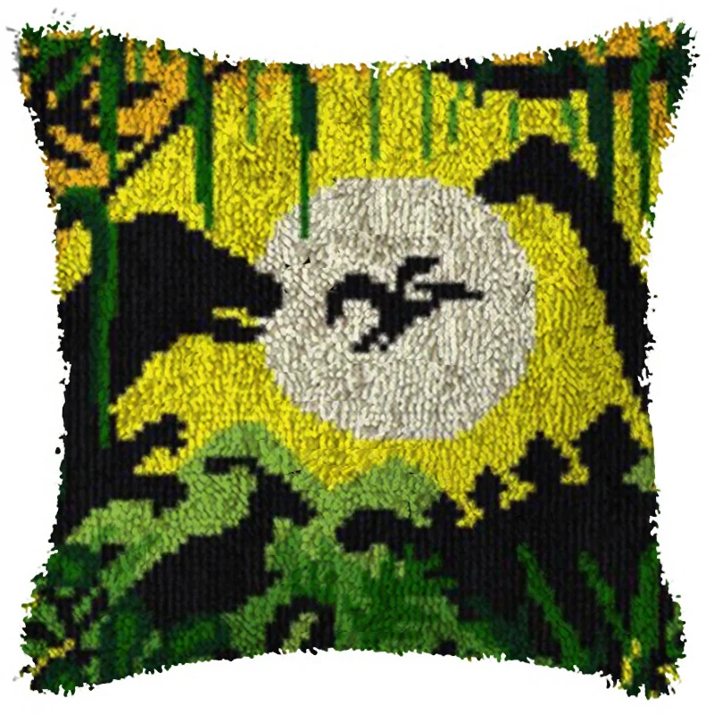 

Набор крючков с защелкой динозавра, сделайте подушку, фламинго, холст, кроше, подушку, чехол, защелка, крючок, наволочка, искусство и ремесло