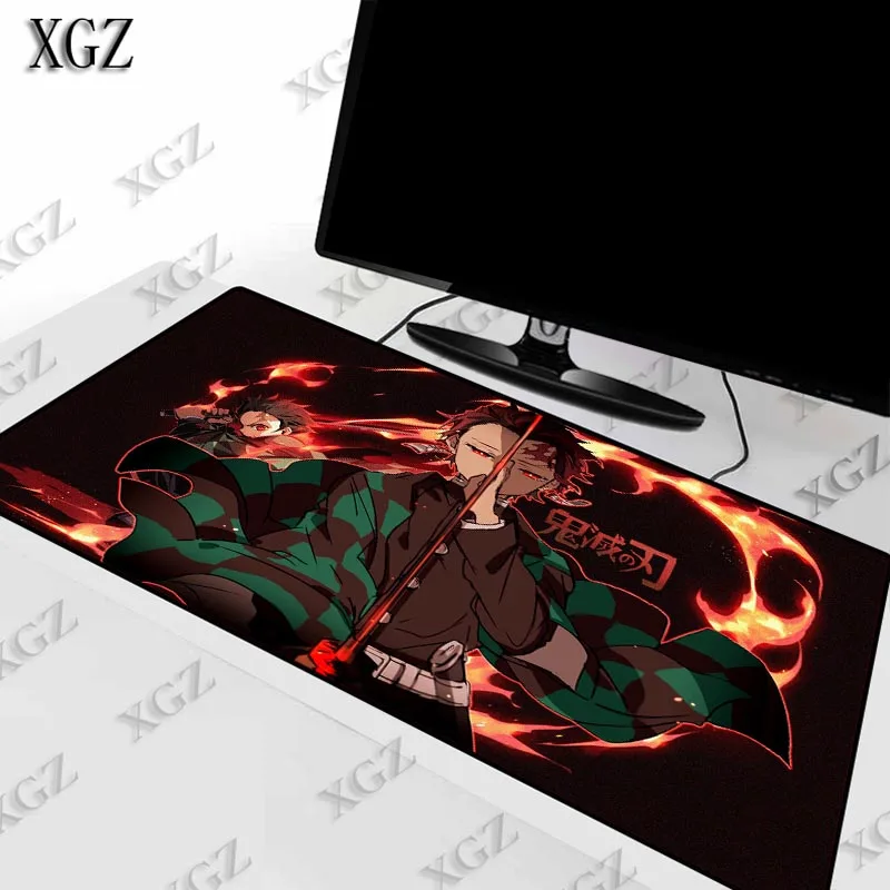 Игровой коврик для мыши XGZ Demon Slayer Kimetsu No Yaiba компьютерный геймерский большой