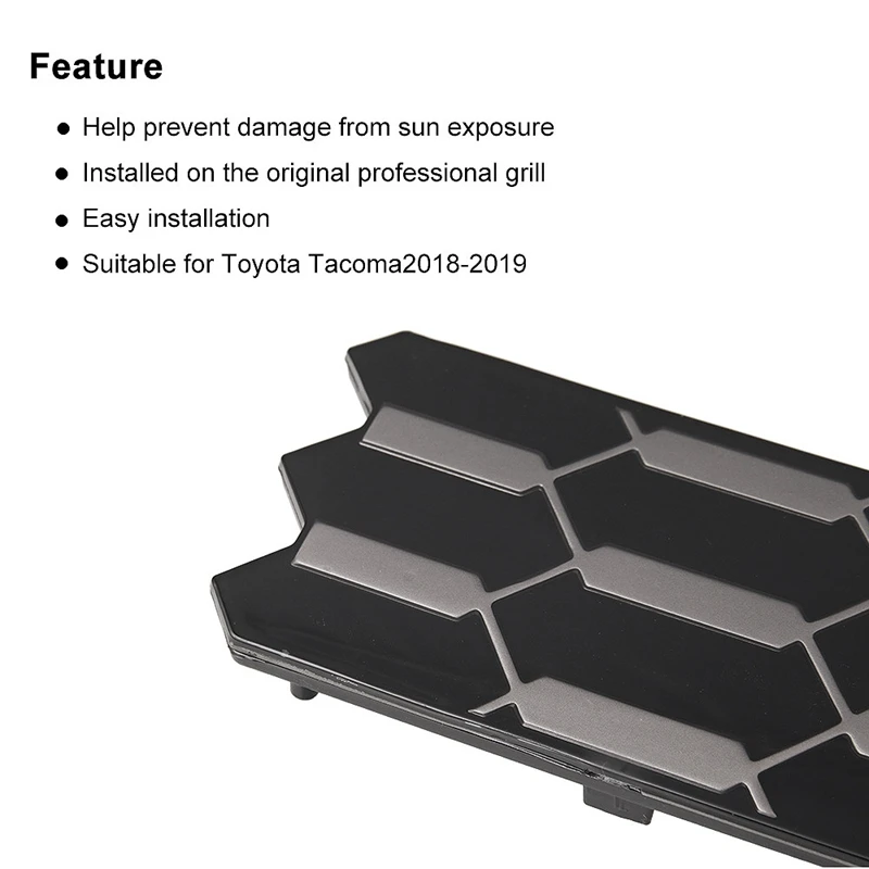 Новинка Крышка датчика радиатора для 2018-2019 Toyota Tacoma TRD PRO украшения переднего гриля