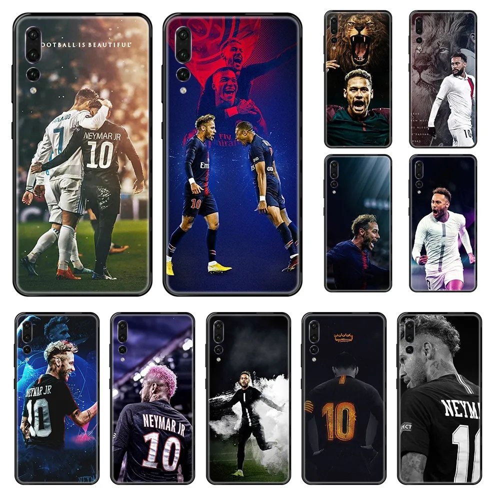 Чехол из ТПУ с изображением футбольной звезды Неймара jr Etui для Huawei P 8 10 20 30 Smart Plus