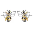 Женские серьги-гвоздики в вечерние пчелы