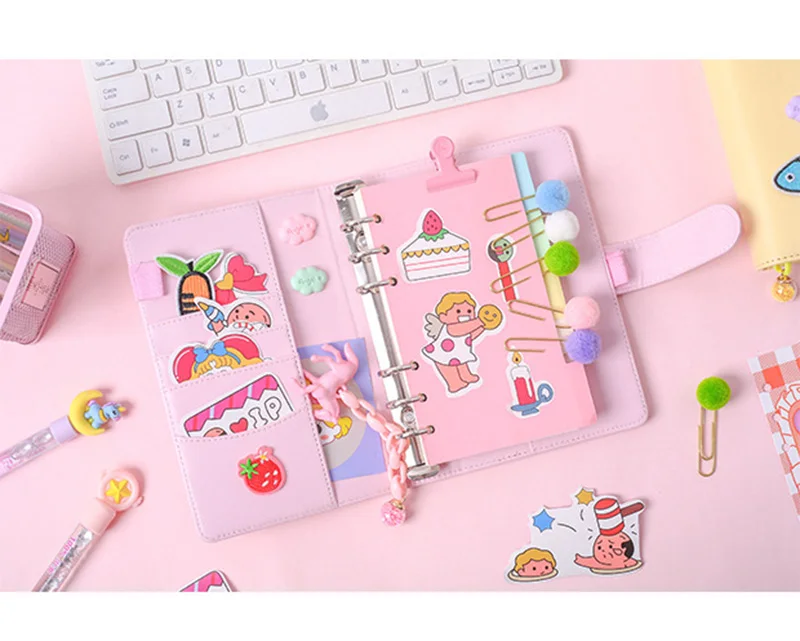 Корейский Блокнот Binder Bullet Journal Set A6 спиральный органайзер для планирования мероприятий сетка записная книжка DIY девушка план путешествия 6 кольцо руководство