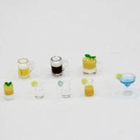 wholesale 112 miniature dollhouse toys mini beer cup mug juice cocktail for scene model scale dollhouse accessories