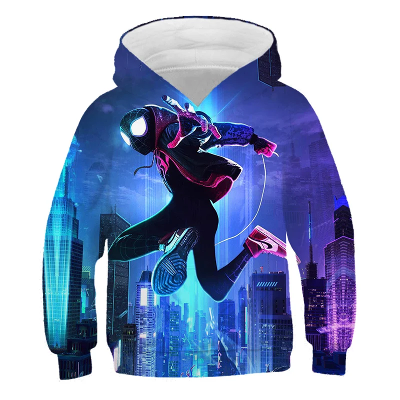 

Children's Hoodie SpidermÎ±n Hoodie movie Hero Boy Girl Casual Fashion Top Harajuku Fun O-Neck Cartoons Kid Costume Boy's sweater