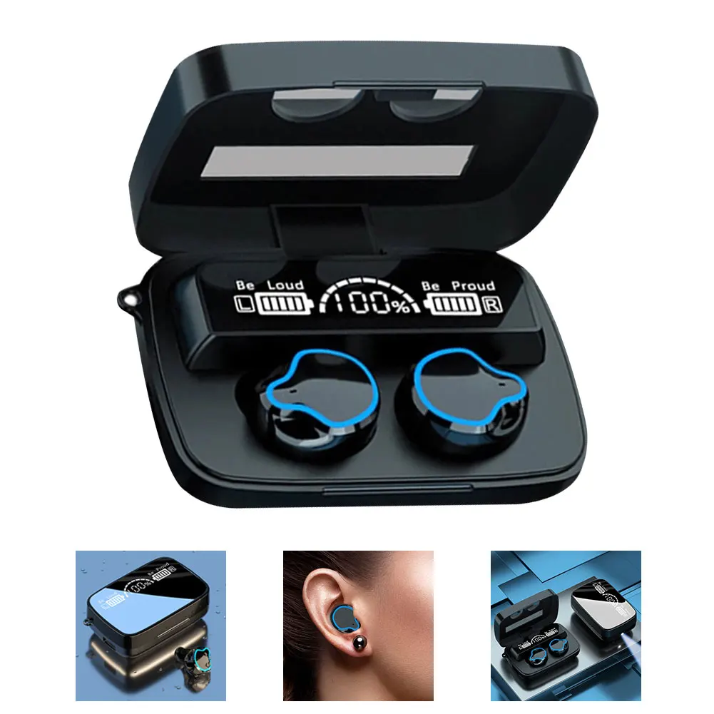 

TWS M9 Wireless Earphones Bluetooth Headphones Waterproof Sports Headset With Mic LED Power Display Intelligente Touch Control