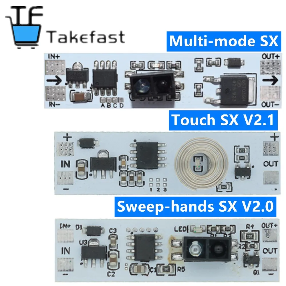Touch Switch Capacitive Module 5V-24V 3A LED Dimming Control Lamps Active Components Short Distance Scan Sweep Hand Sensor | Электронные