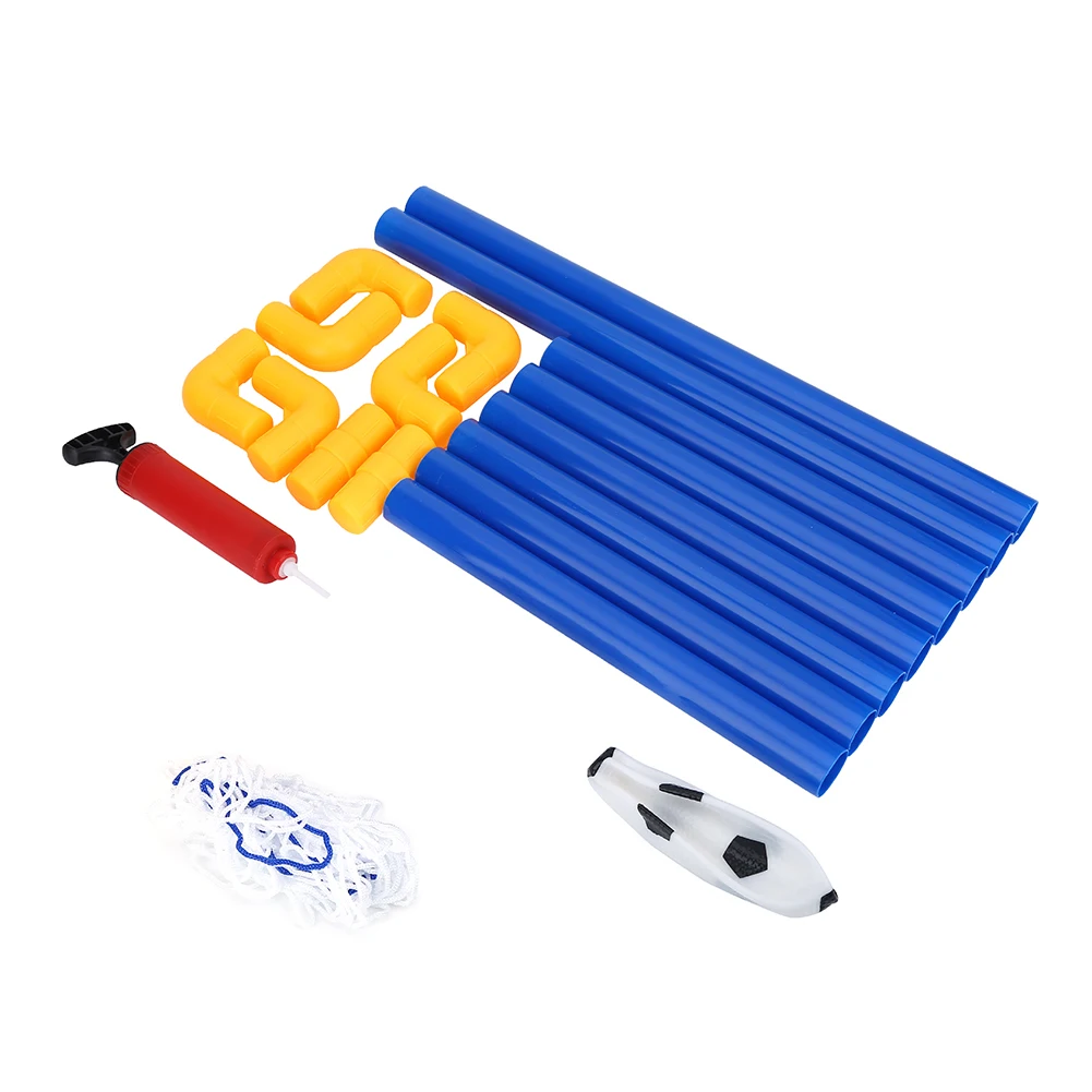 Hot! Folding Mini Football Soccer Ball Goal Post Net Set + Pump Kids Sport Indoor Outdoor Games Toys Child Birthday Gift Plastic | Спорт и