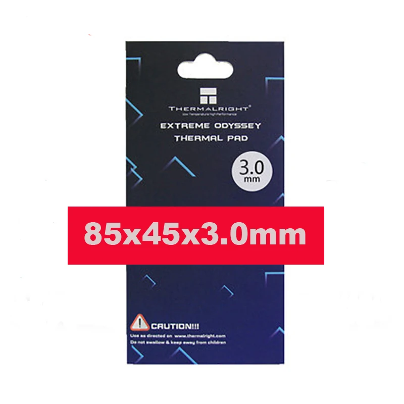 85x45x3.0 Thermalright термопрокладка 120X120 мм 12,8 Вт/mK 2,0 мм 1,5 мм 1,0 мм 0,5 мм Высокоэффективная теплопроводность оригинальная аутентичная - Цвет: 85x45x3.0