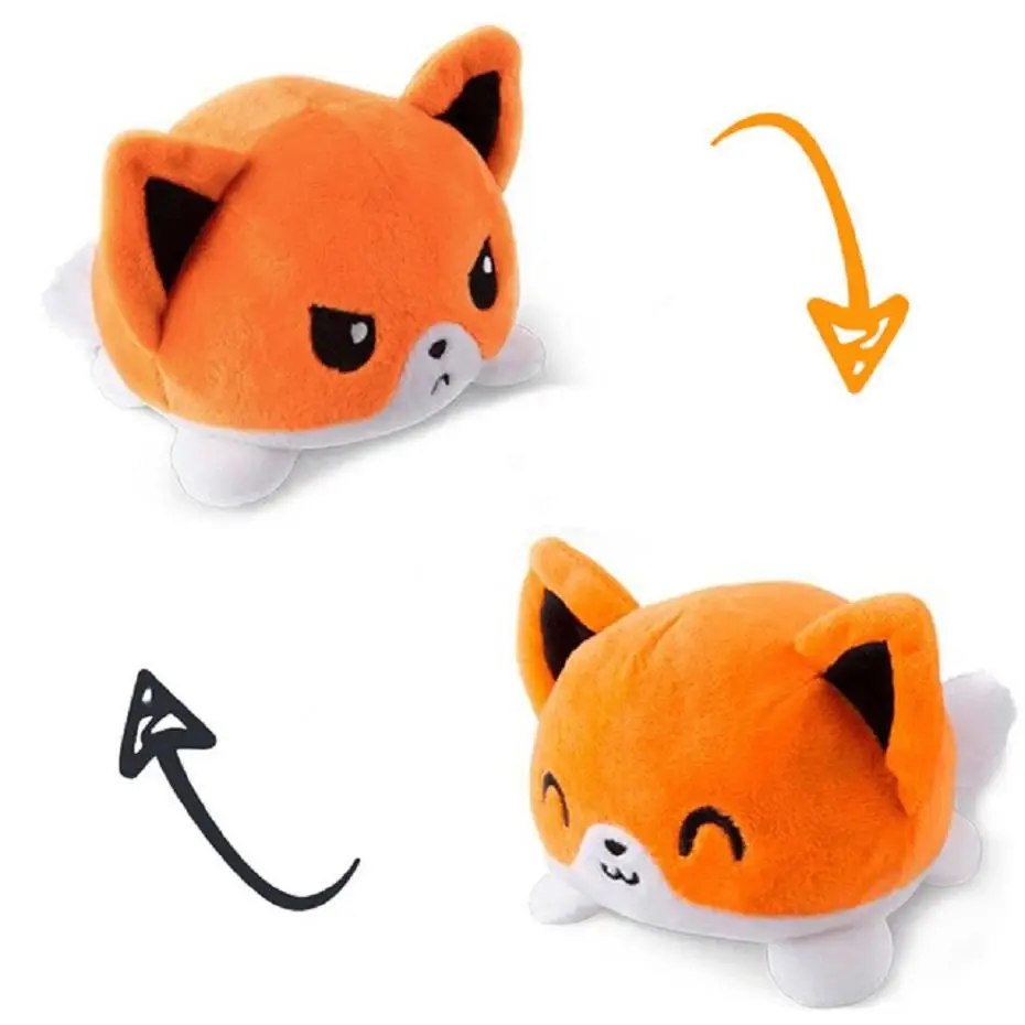 

2021 Double-Sided Flip Cat Gato Kids Soft Gift Plushie Plush Animals Double-Sided Flip Doll Cute Toys Plushie Toys Stuffed Toys