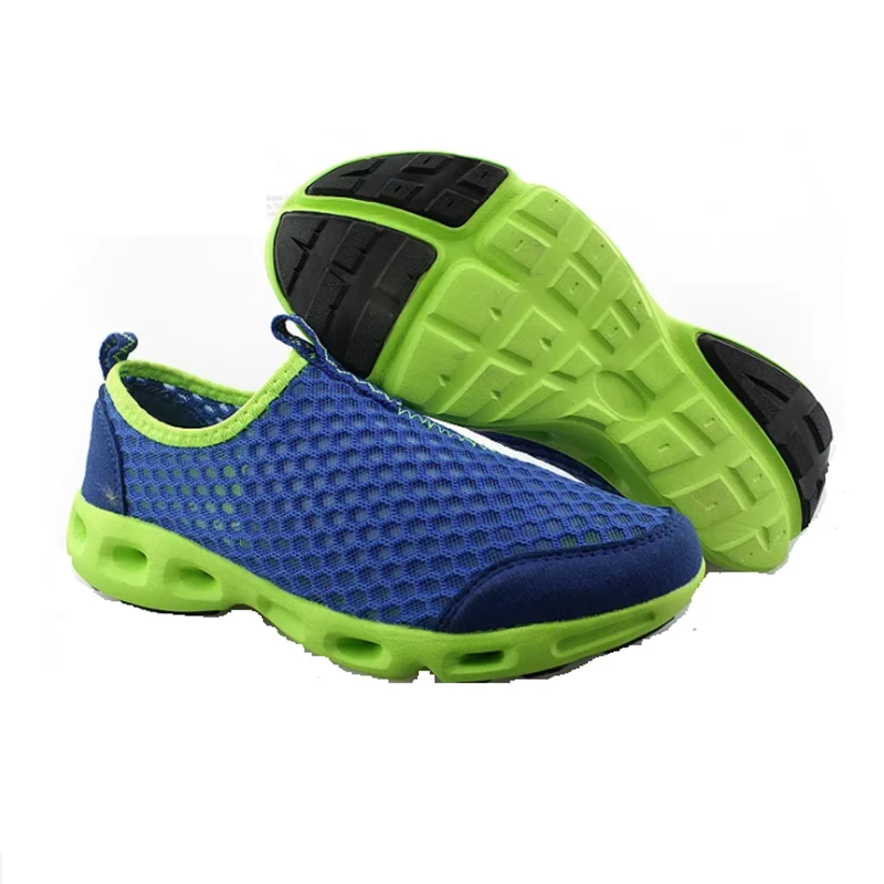 

Marlisasa Male Classic Mesh Breathable Light Weight Anti Skid Sport Loafers Men Fashion Blue Summer Cool Shoes Zapatos H6060b