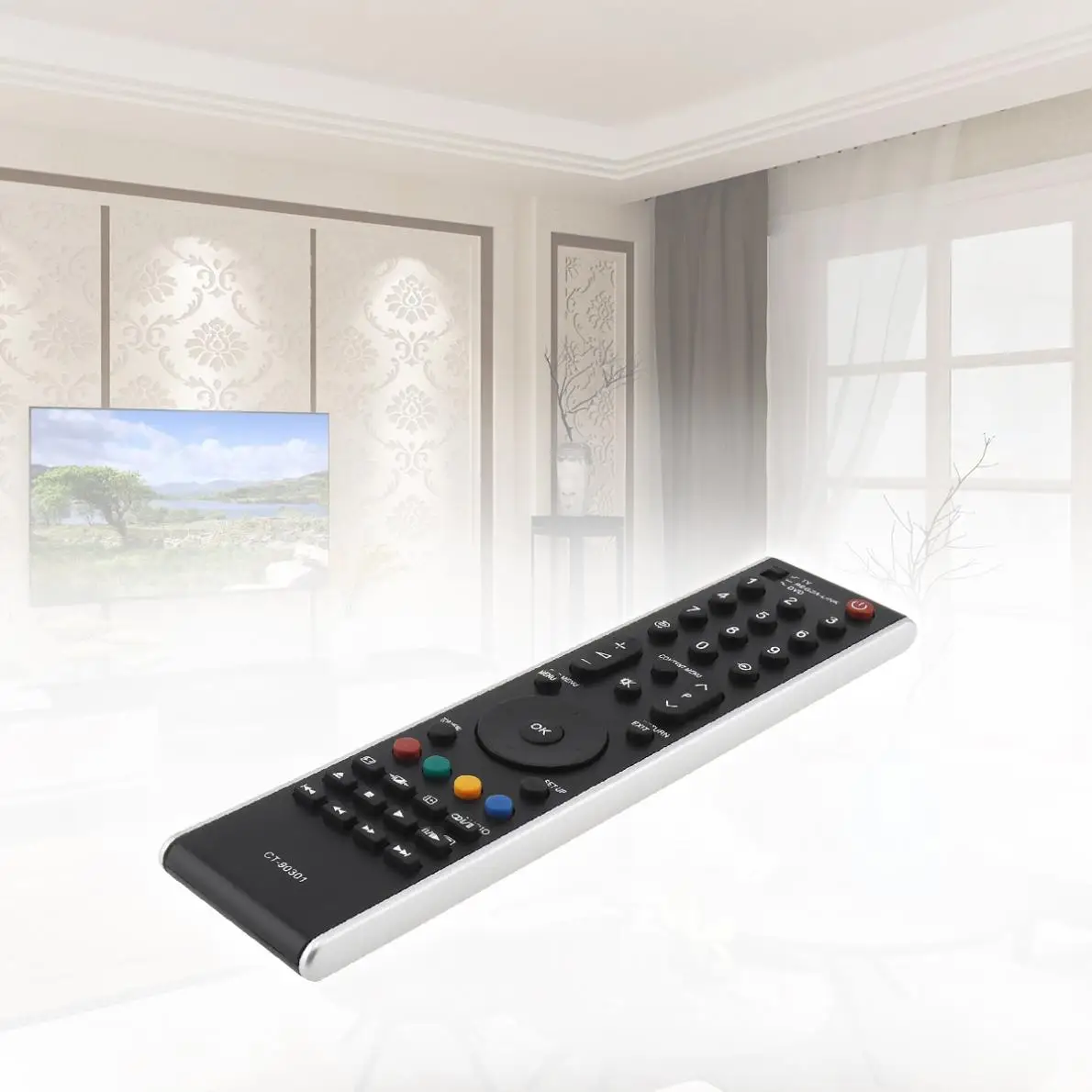IR 433MHz Замена ТВ длинный пульт дистанционного управления подходит для Toshiba tv/CT-90288/CT-90287/CT-90337/CT-90301